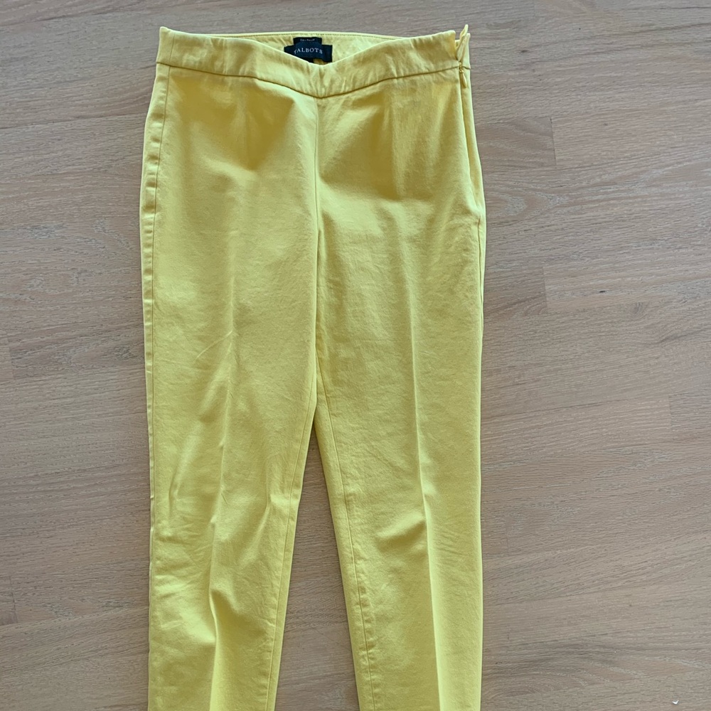 Yellow talbots pants